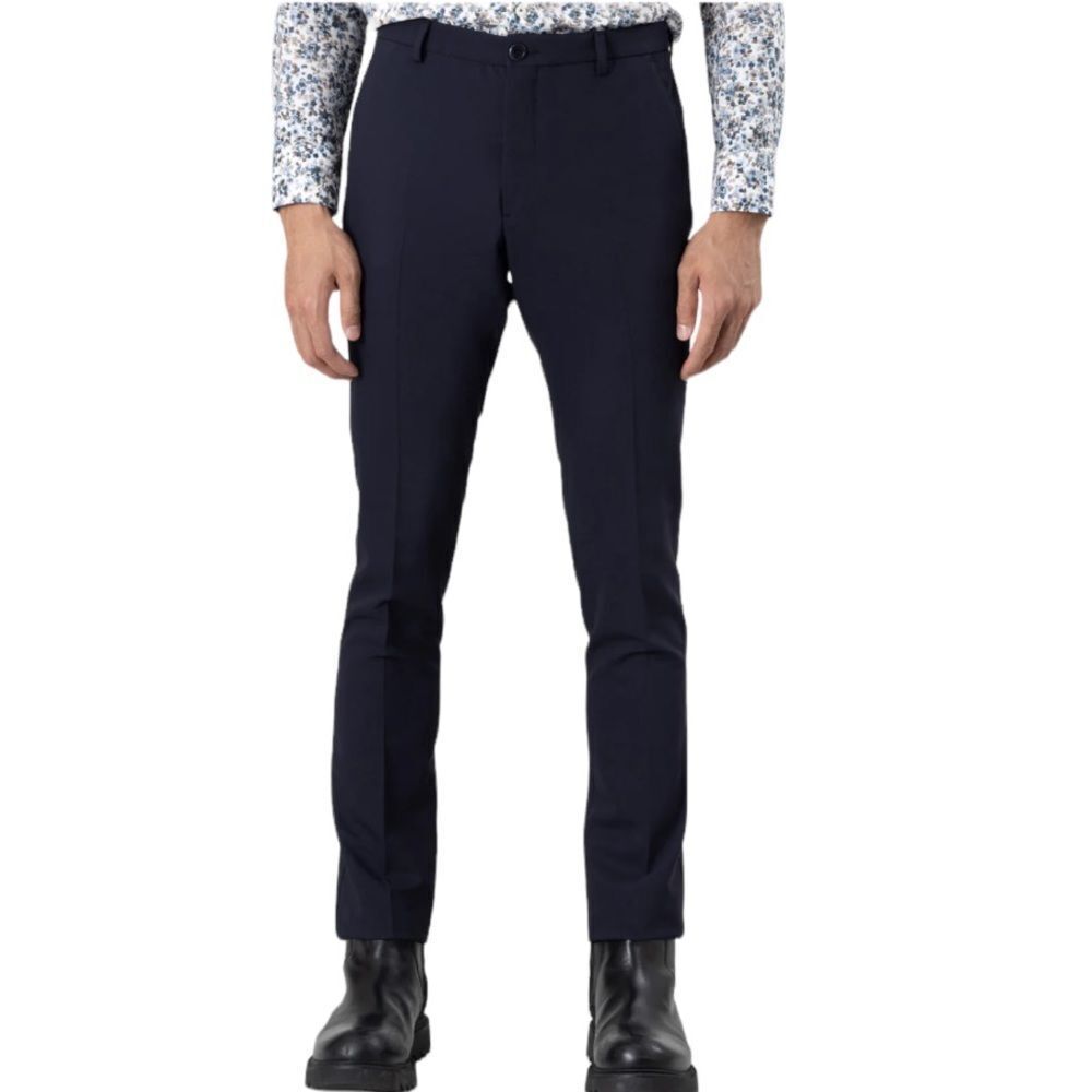 Soft Cloth‎ Pants Mens Size 36 Navy Chino Soft Twill Trousers